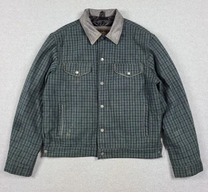 STS Ranchwear Herren The Gitano Jacke Wolle grün Druckknopf Gr. L gefüttert grün warm - Bild 1 von 14