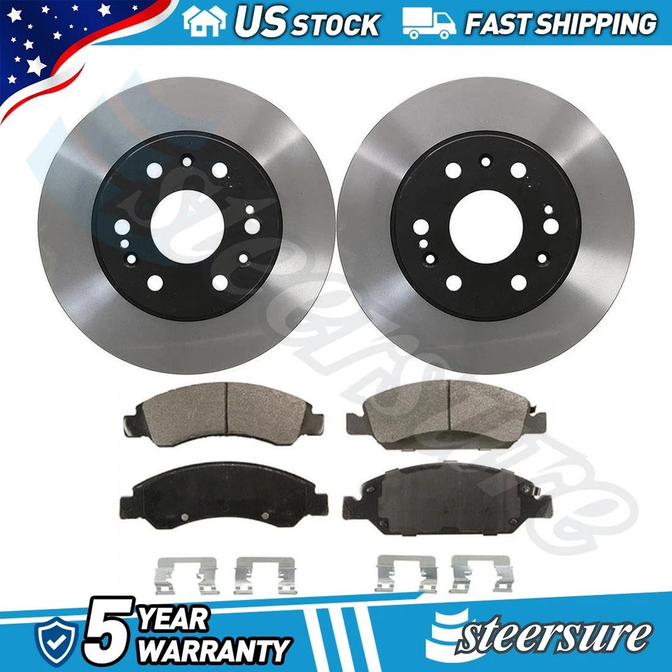 Juego de pastillas de freno de disco delanteras rotor de freno de disco para Chevrolet Tahoe 2008-2017 Foto 1 de 4
