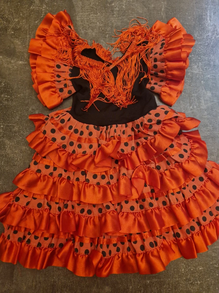 Atosa Flamenco-Kleid Für Mädchen – Schwarzes Tanzkostüm Für Kinder