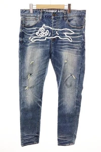 Billionaire Boys Club B.B.C Ice Cream Running Dog Denim Size 34 411-3100 - Picture 1 of 7