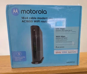 Motorola MG7540 16x4 Cable Modem Plus AC1600 Dual Band Wi-Fi Router with DFS - Picture 1 of 4