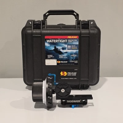 Neewer Follow Focus con estuche Pelican Equipo de cámara DSLR Vlog Foto Video Foto 1 de 4