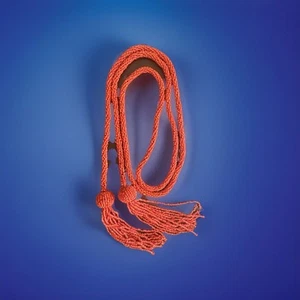 Korallenfarbig/Perlenkette/Gürtel Ca 125cm/2 Quasten a 10 Cm.Vintage Herbstfarbe - Bild 1 von 2