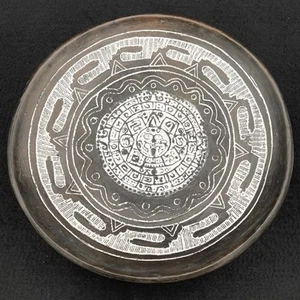 Aztec Calendar Sun Stone Stoneware Plate 8.5” - Picture 1 of 6