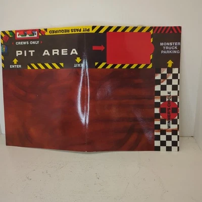 Micro Machines Roll-Down Showdown 1991 Cardboard Pit Area Only - Image 1 of 4