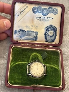 Very Rare Vintage Movado Military Watch Circa 1910’s w/ Original Box Runs - Picture 1 of 18