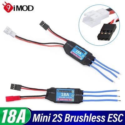 RC 18A Brushless ESC 2S For Kyosho Tamiya Wltoys K989 1/24 1/28 mini Z RC Car - Image 1 of 4