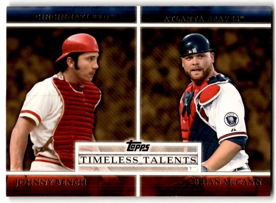 Johnny Bench/Brian McCann 2012 Topps Timeless Talents #TT-11 - Image 1 of 2