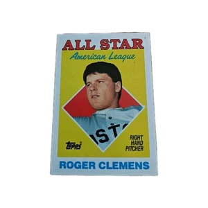 #394 Roger Clemens All Star 1988 Topps Baseball Card boston red sox Vtg - Picture 1 of 2