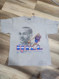Vintage 1990s Pistons Grant William Graphic T-Shirt Lee Sport Size Large - Bild 1 von 6