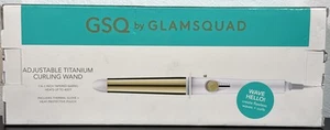GSQ by Glamsquad Adjustable Titanium Curling Wand Tapered Barrel 1 1/4"-1" - Picture 1 of 2