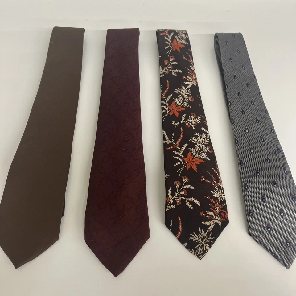 Vintage Pierre Balmain Tie Lot of 4 Made in Italy Paris NY Designer Neckties - Image 1 of 4