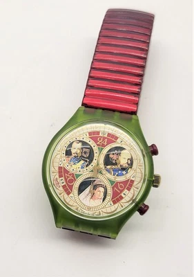Swatch Chrono 1995 - SCG107 - Russian Treasury (Metal Band) - Nuovo - - Immagine 1 di 3