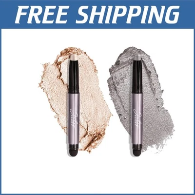 Highly Pigmented Eyeshadow Stick Duo - Effortless Rainstorm & Pearl Shimmer - Image 1 of 4