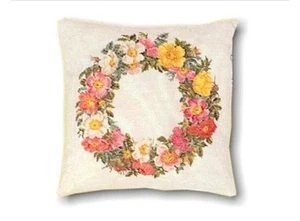 Kit Punto Croce Cuscino Con Rose 2073-05 Thea Gouverneur Nuovo In Confezione - Foto 1 di 6