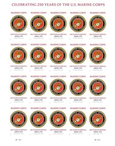 US SCOTT 6005 SHEET OF 20 MARINES 250 YEARS OF SERVICE FOREVER STAMPS MNH - Picture 1 of 1