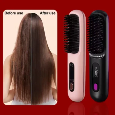 BRANDED Go Brush Pro Numoya Straightener Rechargeable & Cordless Mini Hair Straightener