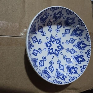 Signiture Steinzeug Schüssel blau und weiß 6" - Bild 1 von 2