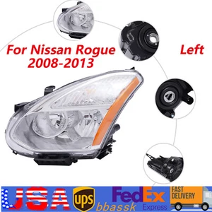 Left Driver Side Headlight Assembly Replacement Fits For Nissan Rogue 2008-2013 - Bild 1 von 12