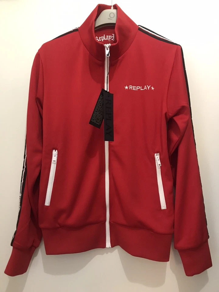 Felpa Replay Nuova Taglia S. Felpa bellissima, mai indossata. Colore Rosso. - Immagine 1 di 4