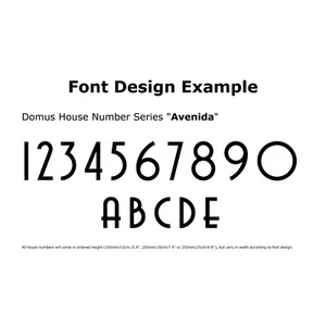 HOUSE NUMBER 0 Avenida Acrylic Large Floating Stylish Modern Gloss Black DIY - Picture 1 of 19