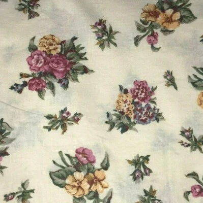 Tela de edredón de algodón vintage de 1/2 yarda de lirio rosa flor BTHY por Marcus Foto 1 de 4