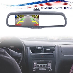 4.3" Electronic Auto Dimming Car Rear View Monitor Rear View Mirrors Backup View - Picture 1 of 16