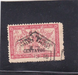 SELLO FISCAL GUERRA MOZAMBIQUE RECARGADO AF # 204 (1918-20) - Imagen 1 de 1