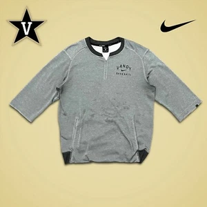 Nike Vanderbilt Commodores Game Used Team Issued 3/4 Sleeve Baseball Shirt Sz M - Picture 1 of 5