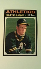 Todd Van Poppel Oakland A's 1991 BB Card Price Guide Monthly #59 Oddball