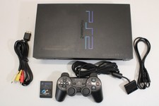 Sony PS2 SCPH-50000 Clear Black Fat Console Cont AC AV Japan Import PS2 2PC133