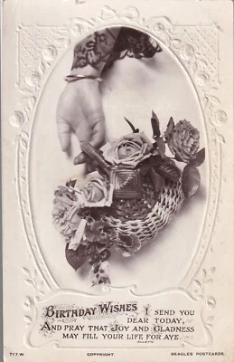 Vintage Postcard - Birthday Wishes - Unposted 0857 - Image 1 of 2