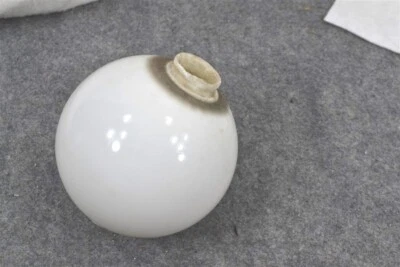 antiguo pararrayos paleta bola vaso de leche 4,5 a través original Foto 1 de 4