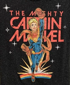 T-Shirt SM "The Mighty Captain Marvel" T-Shirt - Picture 1 of 2