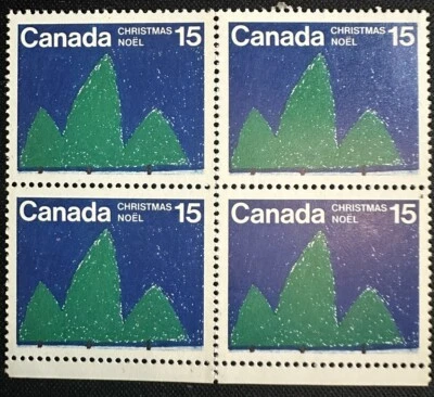 Canadian Stamp Block #679 "Trees" (R. Kowalski) Mint NH - Image 1 of 2