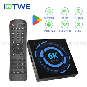 Reproductor multimedia 6K HD Smart TV BOX Android 12.0 OS 128 GB, 4 GB H618 cuatro núcleos BT 5.0 - Imagen 1 de 27