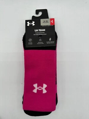 ONE PAIR NEW UNDER ARMOUR UA TEAM MENS CUSHIONED OVER THE CALF SOCKS  L-XLARGE - Image 1 of 4