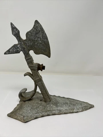 Vintage Spanish Revival Gothic Medieval Axe Sconce Porch Light California RARE! Cover