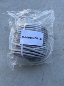 Lorex OEM Cat 5e Ethernet Network Cable GRAY 100ft (30m) BRAND NEW SEALED Lot 4 - Picture 1 of 2