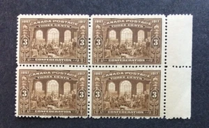 BroadviewStamps Canada #135 MNH F-VF block. CV$575 - Picture 1 of 2
