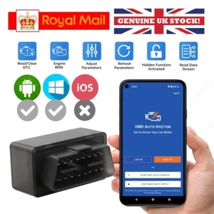 Enhanced Mini ELM327 V1.5 BT4.0 OBD2 Bluetooth Diagnostic Tool Live Data UK G5 - Picture 1 of 13