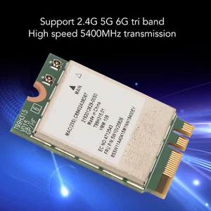 Pour MT7922 WiFi 6E Carte Sans Fil NFA765 Puce BT 5.3 Haute Vitesse 5400MHz Trans GFL - Photo 1/22