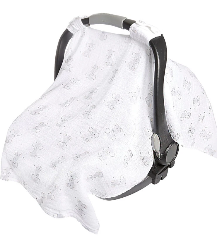 Aden by Anais Car Seat Canopy Safari Babes- Elephant