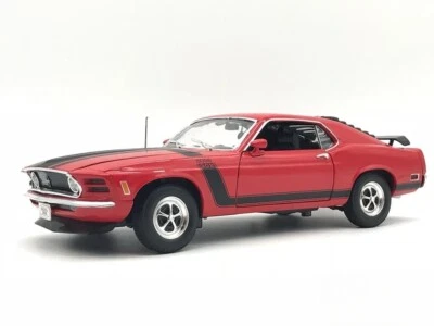 Welly 1/18 car Ford Mustang Boss 302 1970 Red WE18002R - Image 1 of 4