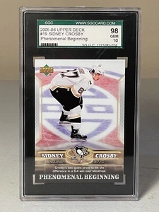 SIDNEY CROSBY SGC GEM 10 - 2005-06 UPPER DECK PHENOMENAL BEGINNINGS # 19 - Picture 1 of 2