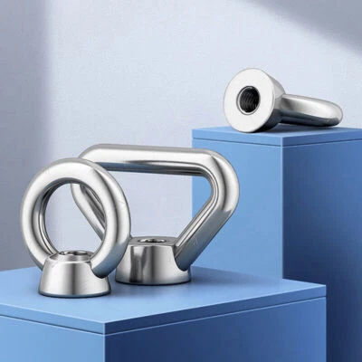 A2(304) Edelstahl Augenmutter M3 M4 M5 M6 M8 M10 M12~M24 Ring/Dreieck Muttern - Bild 1 von 4