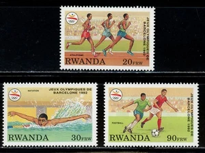 Rwanda - Barcelona Olympic Games MNH Sports Stamps Football (1992) - Picture 1 of 1