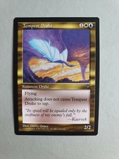 Tempest Drake, MTG Visions (1997), Uncommon Multicoloured Creature NM