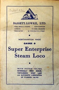 Bassett-Lowke Super Enterprise loco - facsimile operating instruction leaflet - Picture 1 of 3