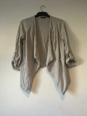Wallis Light Grey Waterfall Cardigan – Size S (UK 8–10) - Image 1 of 4
